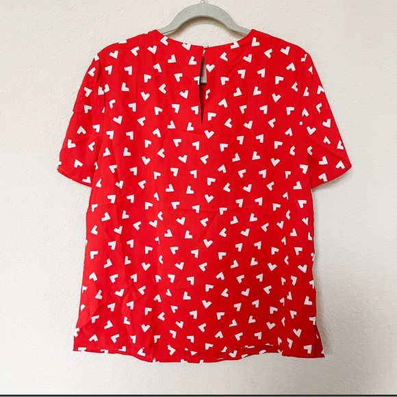 NWT ANNE KLINE SHORT SLEEVES BLOUSE MEDIUM - Picture 4 of 8